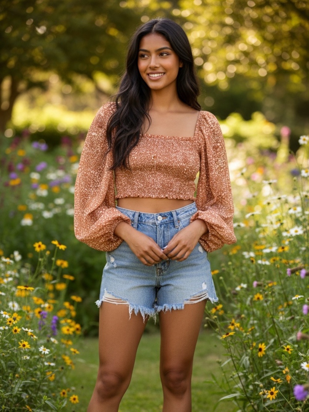 Petal + Pup Tiela set Top in Orange size 2